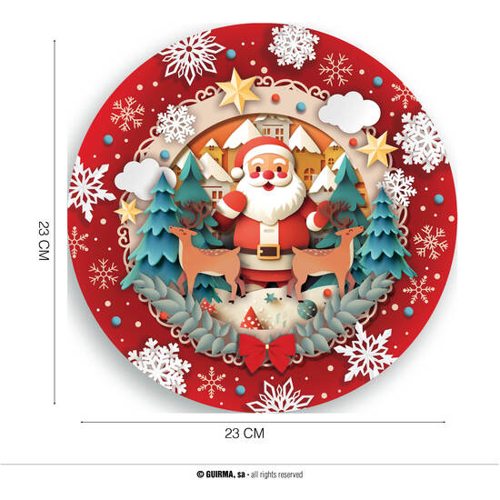 BOLSA 6 PLATOS DE NAVIDAD 23 CM image 0
