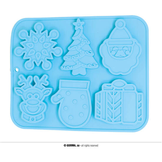 MOLDE SILICONA PARA 6 GALLETAS 22X18 CMS image 0