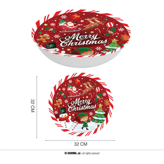 BOL DE NAVIDAD 32 CMS PVC image 0