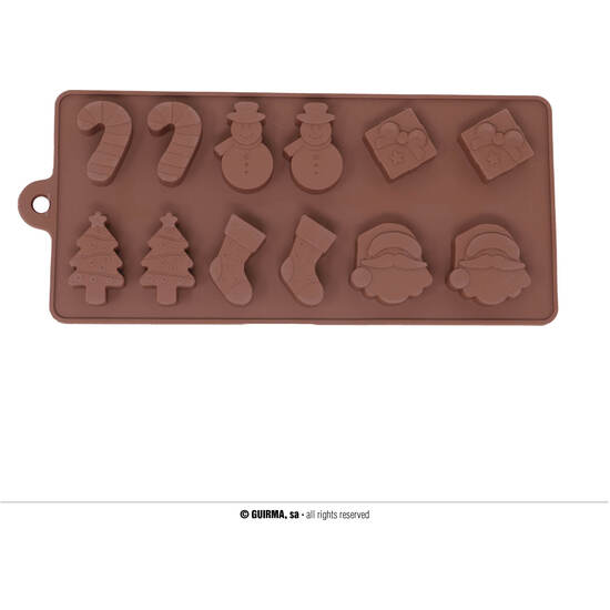 MOLDE SILICONA PARA 12 GALLETITAS 10X20 CMS image 0