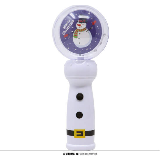 VARITA BOLA HOMBRE NIEVE CON LEDS 21 CMS image 0