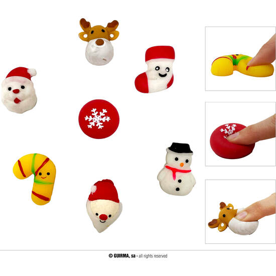 CAJA DE 48 FIGURAS ELASTICAS NAVIDAD 5 CMS image 0