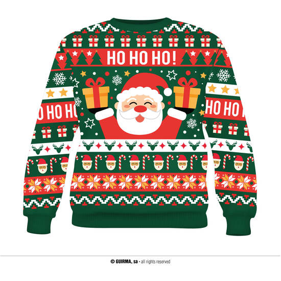 JERSEY NAVIDAD "HO HO HO", HOMBRE, TALLA L image 0
