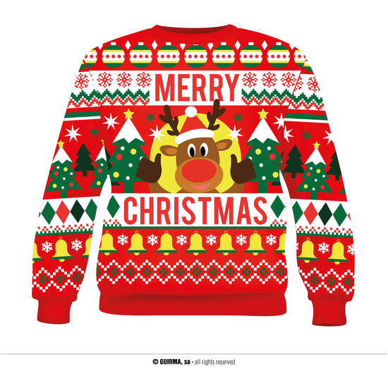 JERSEY NAVIDAD "MERRY XMAS", HOMBRE, TALLA M image 0