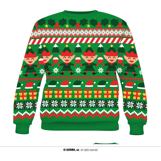 JERSEY NAVIDAD "ELFO", MUJER, TALLA L image 0