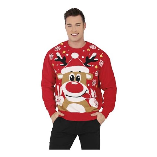 JERSEY NAVIDAD RENO, HOMBRE, TALLA M image 1