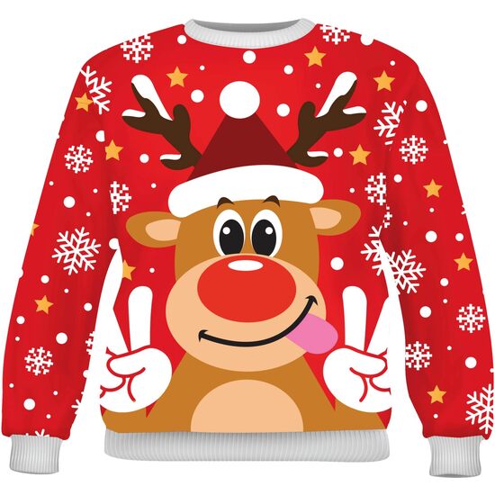 JERSEY NAVIDAD RENO, NIÑO, 10-12 AÑOS image 1