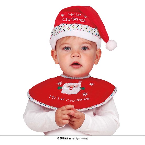 CONJUNTO BABERO Y GORRO BABY image 0