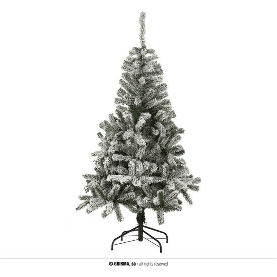 ARBOL NEVADO "ALASKA" 180 CMS 500 RAMAS PIE MET. image 0