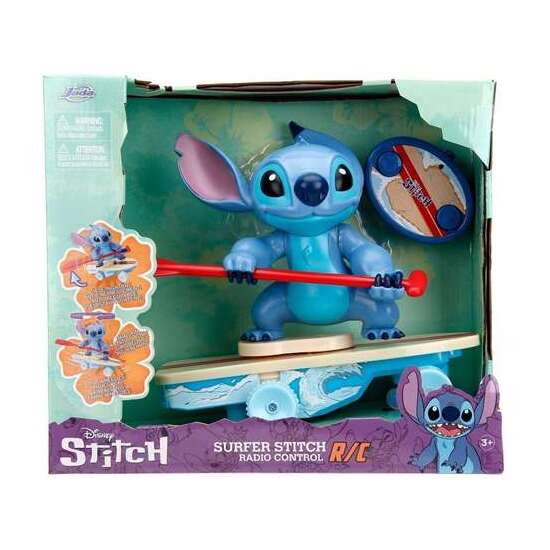 RADIO CONTROL  STITCH EN TABLA DE SURF 25CM image 0