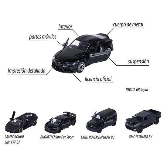 COCHES MAJORETTE- GIFTPACK 5 COCHES NEGROS 2.0 image 4