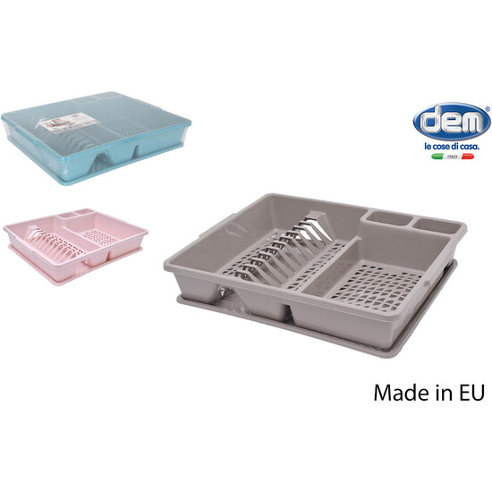 ESCURREPLATOS C/ BANDEJA TOTI 45X37X9CM COLORES image 0