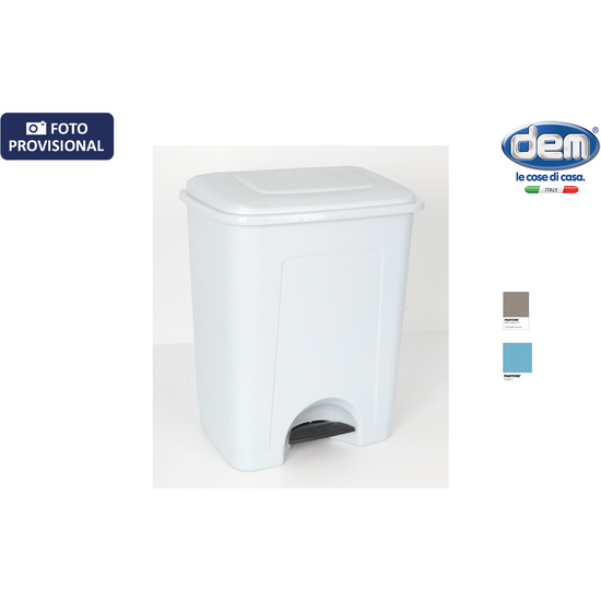 CUBO CON PEDAL MILANO 18L BLANCO image 0