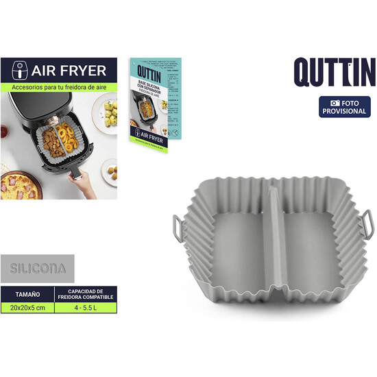 BASE SILIC.AIRFRYER C/SEPARADOR 20C QUTTIN image 0