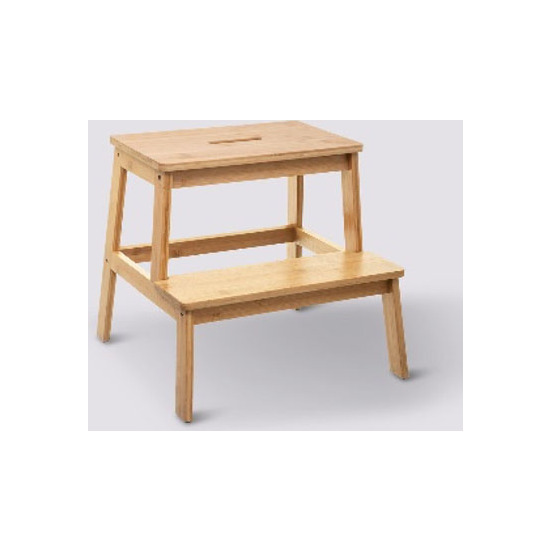 STEP MULTIUSOS 2 PELDANOS BAMBU CONFORTIME image 0