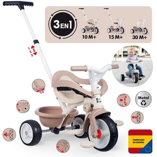 TRICICLO BE MOVE CONFORT BEIGE image 1