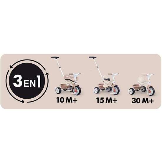 TRICICLO BE MOVE CONFORT BEIGE image 2