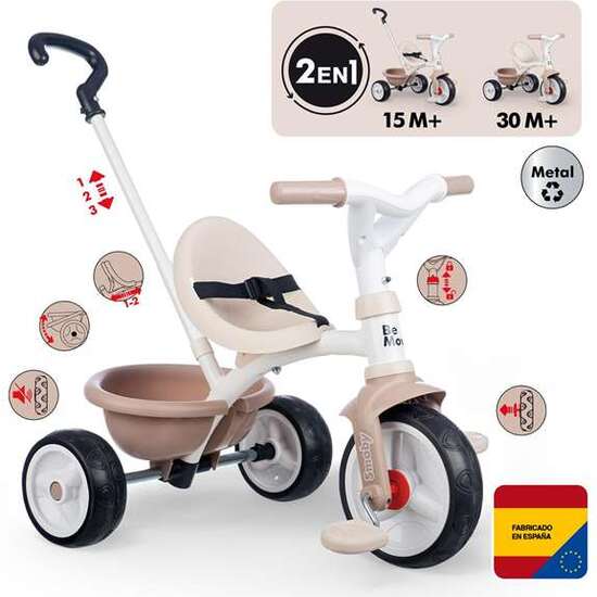 TRICICLO BE MOVE BEIGE image 1