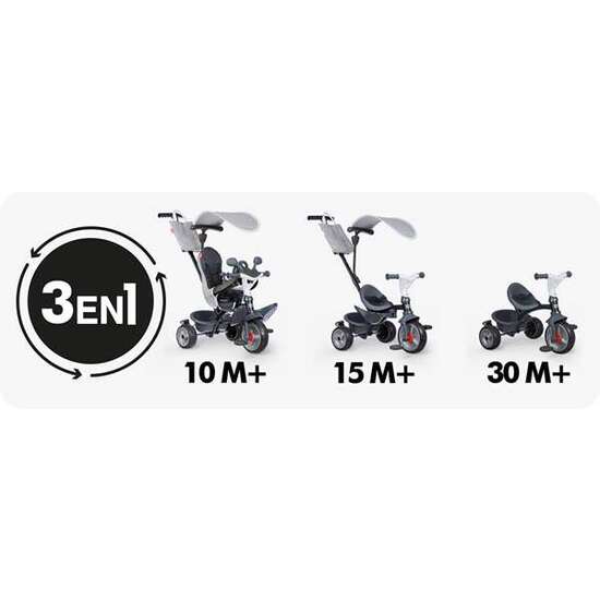 TRICICLO BABY DRIVE CONFORT GRIS image 2