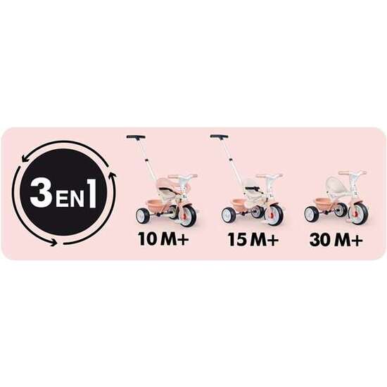 TRICICLO BE MOVE CONFORT ROSA image 2