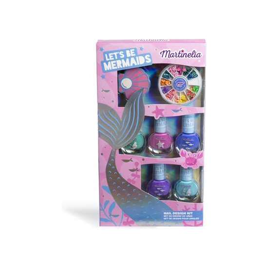 SET DE UÑAS MARTINELIA LETS BE MERMAIDS. INCLUYE 5 ESMALTES,LIMA Y RUEDA PARA DECORAR UÑAS. 27X16,5X15,5 CM image 0