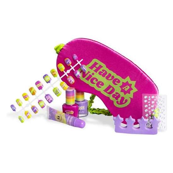 BOLSO DE BELLEZA MARTINELIA SUPER GIRL. INCLUYE UÑAS POSTIZAS,ESMALTES,PEGATINAS,SEPARADOR DE DEDOS Y BRILLO DE LABIOS. image 1