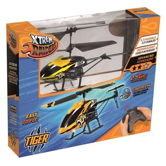 JUEGO HELICÓPTERO TIGER 3.5 CANALES, 2.4 GHZ.VUELO INTERIOR image 0
