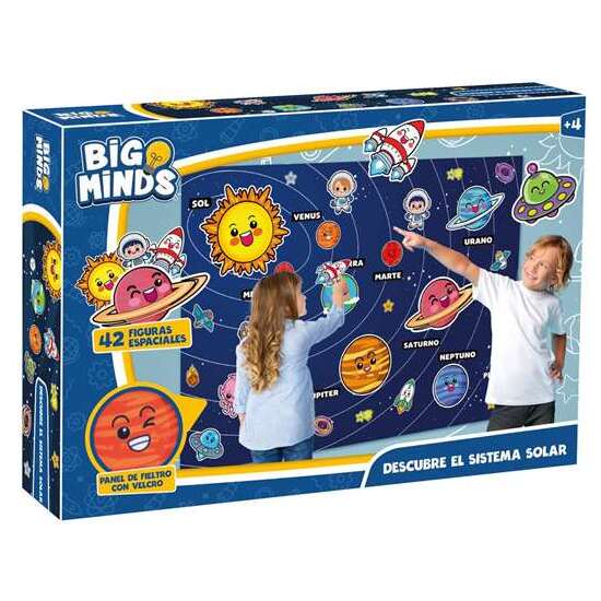 JUEGO  DESCUBRE EL SISTEMA SOLAR.PANEL DE FILTRO CON VELCRO CONTIENE 42 FIGURAS ESPACIALES image 0