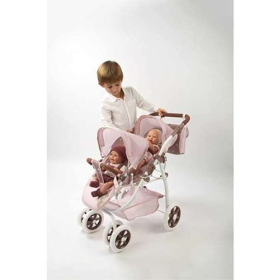 COCHE MUÑECA GEMELAR BEAR C/BOLSO 45X70X73 CM.ALTURA MANILLAR 47-77 CM image 3