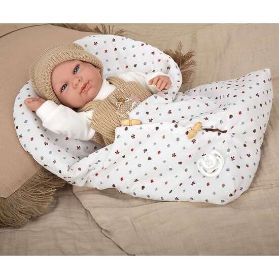 MUÑECA ELEGANCE CRIS BEIGE C/SACO DE DORMIR (MUÑECO DE PESO) 40 CM image 2