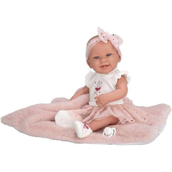 MUÑECA ELEGANCE ZOE BAILARINA ROSA C/COJIN  (CUERPO VINYL, SEXO NIÑA) 42 CM image 0