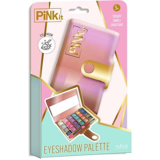 ESTUCHE MAQUILLAJE PINK IT. INCLUYE 24 SOMBRAS DE OJOS Y 2 APLICADORES. 14X22X2,5 CM image 0
