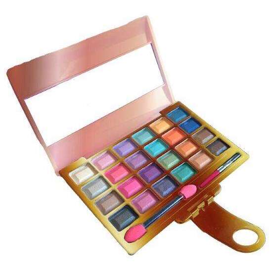 ESTUCHE MAQUILLAJE PINK IT. INCLUYE 24 SOMBRAS DE OJOS Y 2 APLICADORES. 14X22X2,5 CM image 1