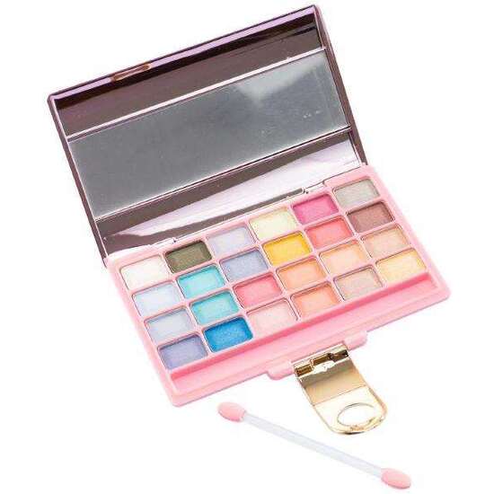 ESTUCHE MAQUILLAJE PINK IT. INCLUYE 24 SOMBRAS DE OJOS Y 2 APLICADORES. 14X22X2,5 CM image 3