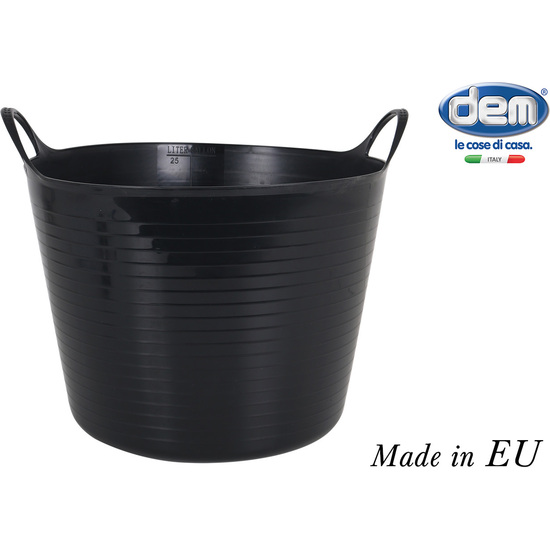 CAPAZO FLEXIBLE REDONDO 26 LT. FLEXY NEGRO image 0