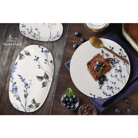 $ PLATO POSTRE Ø19CM LAVANDA PORC. IVORY COUPE image 1