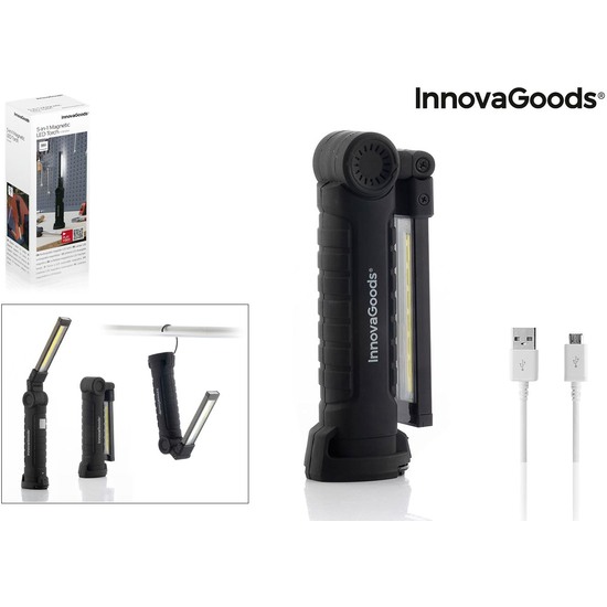 24 LINTERNA LED RECARGABLE MAGNETICA 5 N 1 LI image 0