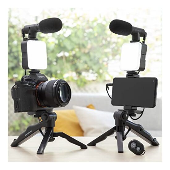 # -15- KIT VLOGGING C/LUZ, MICROFONO Y MANDO PLO image 8