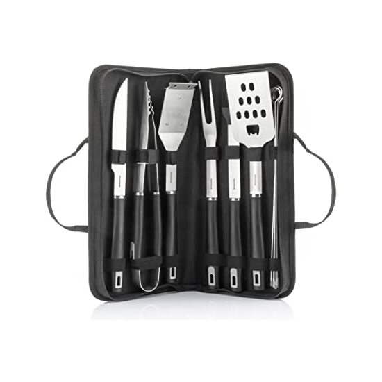 -66- 6 KIT DE UTENSILIOS PARA BARBACOA CON MALETIN image 0