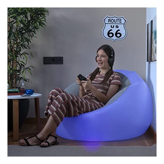 -66- 6 SILLON HINCHABLE CON LED MULTICOLOR Y MANDO image 6