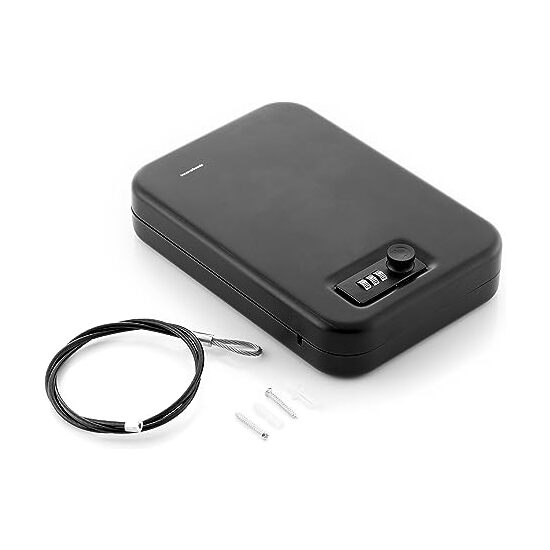 6 CAJA FUERTE PORTATIL CON CABLE DE SEGURIDAD image 0