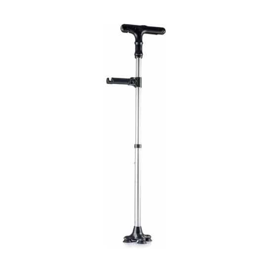 -126- 6 BASTON EXTENSIBLE C/LED ALARMA Y MANO MEC image 0
