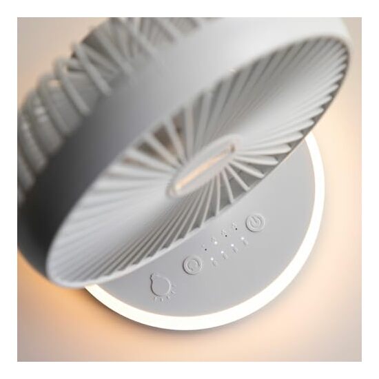 6 VENTILADOR DE ESCRITORIO RECARGABLE CON LED image 3