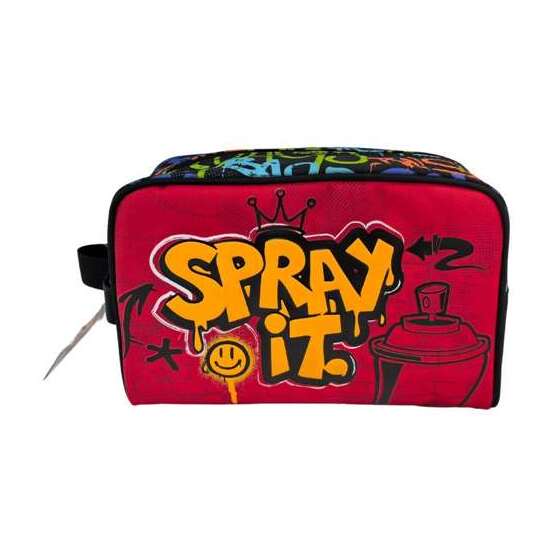 NECESER RANKING GRAFITTI. INTERIOR TOTALMENTE FORRADO.15 X 25 X 11 CM. image 0