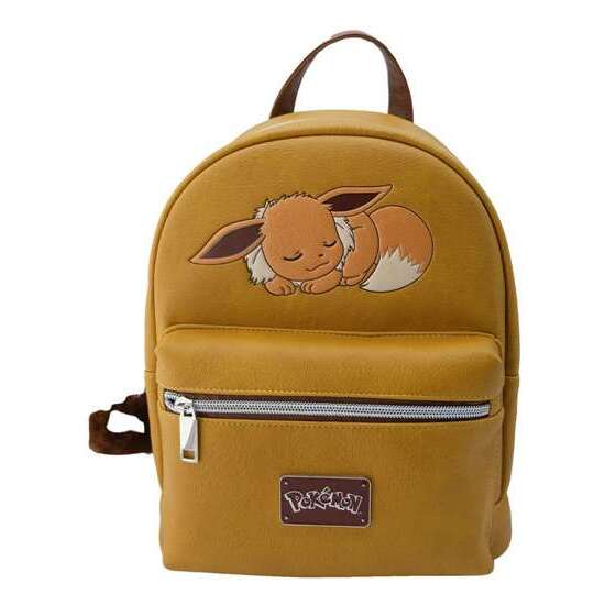 MOCHILITA PU OCRE POKÉMON PREMIUM CON BOLSILLO DELANTERO Y TRASERO.28 X 22 X 11 CM. image 0