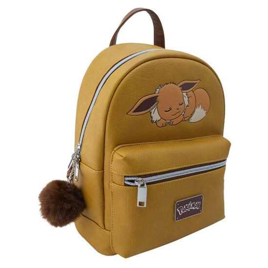 MOCHILITA PU OCRE POKÉMON PREMIUM CON BOLSILLO DELANTERO Y TRASERO.28 X 22 X 11 CM. image 1