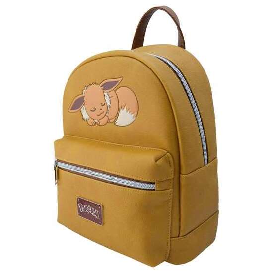 MOCHILITA PU OCRE POKÉMON PREMIUM CON BOLSILLO DELANTERO Y TRASERO.28 X 22 X 11 CM. image 2