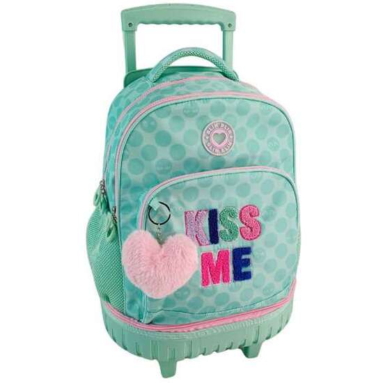 MOCHILA TROLLEY FJO COMPACTO DOBLE CUERPO GRAN CAPACIDAD BLIN BLIN KISS ME.44 X 34 X 24 CM. image 0
