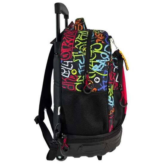 MOCHILA TROLLEY FJO COMPACTO DOBLE CUERPO GRAN CAPACIDAD RANKING GRAFITTI.44 X 34 X 24 CM. image 1