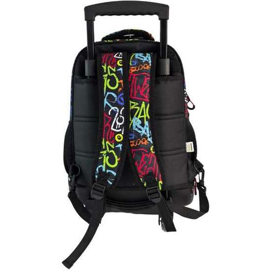 MOCHILA TROLLEY FJO COMPACTO DOBLE CUERPO GRAN CAPACIDAD RANKING GRAFITTI.44 X 34 X 24 CM. image 2